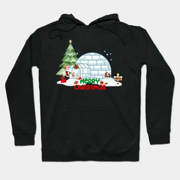 Wish from North pole to you-Merry christmas Hoodie by TextureMerch